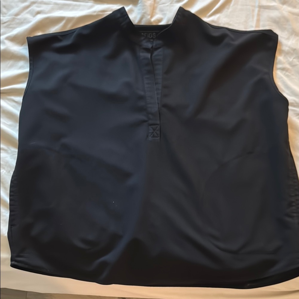 FIGS Rafaela Scrub Top Black XXL